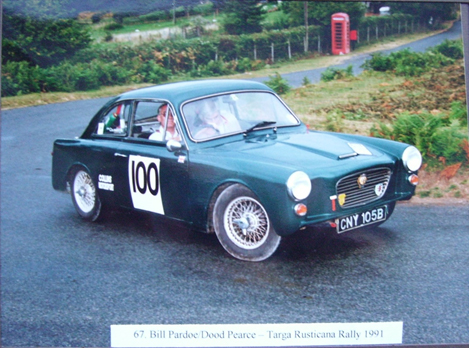 Bill Pardoe 2nd overall on the Targa Rusticana rally 1991